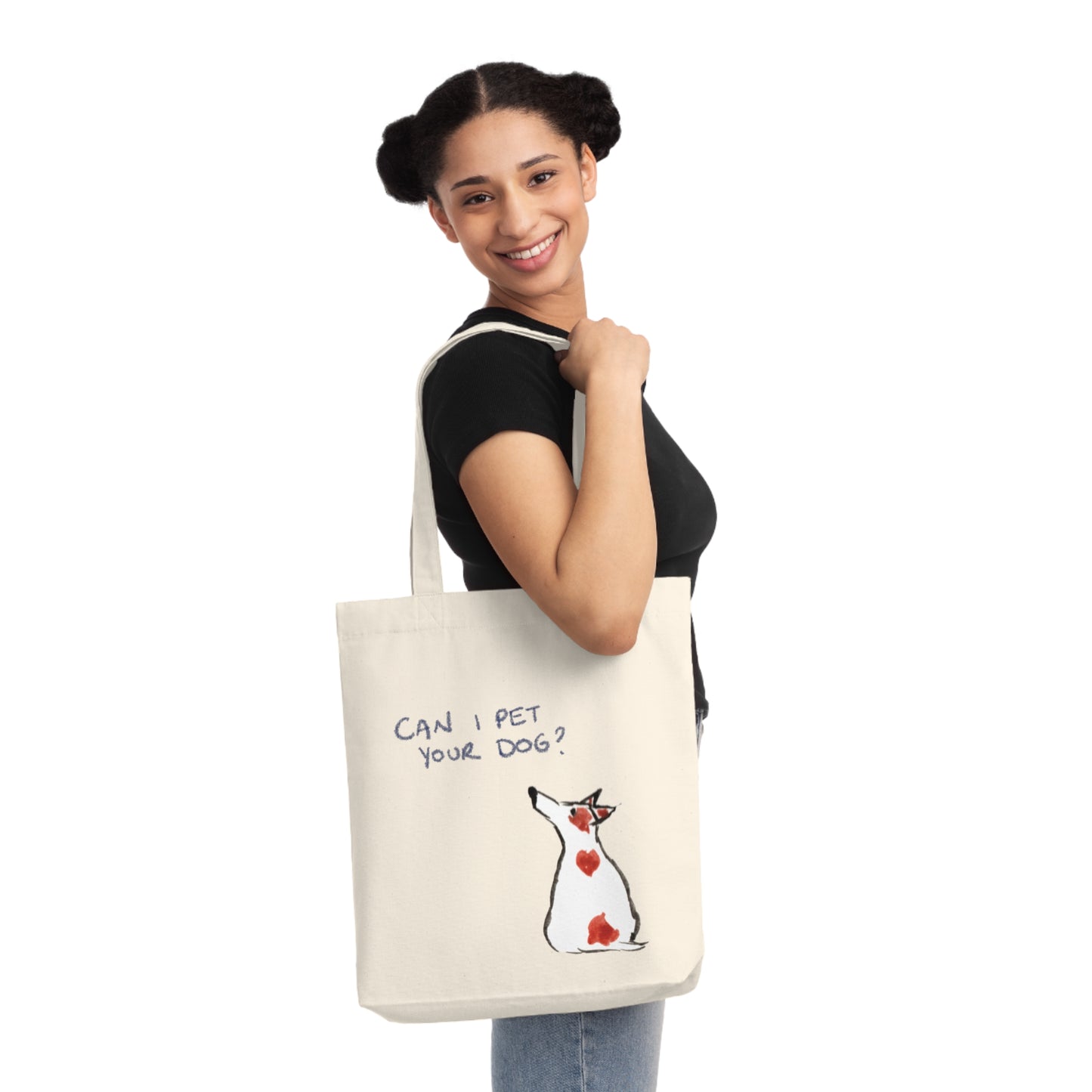 Jack Russell Can I pet your dog Tote Bag